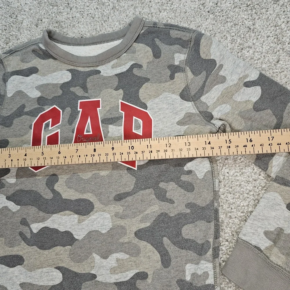 Boys Gap Kid Camouflage Size Small 6/7 Round Neck‎ Long Sleeve Sweater